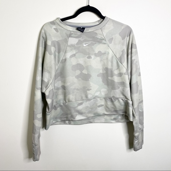 Nike Rebel Dri Fit Camo Pullover Boxy Sweatshirt - Picture 2 of 10